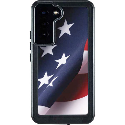 The American Flag Galaxy S24 Plus Waterproof Case