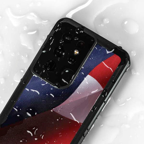 The American Flag Galaxy S24 Ultra Waterproof Case
