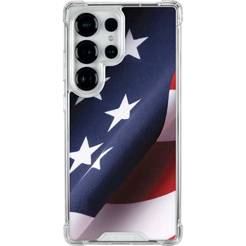 The American Flag Galaxy S25 Ultra Clear Case