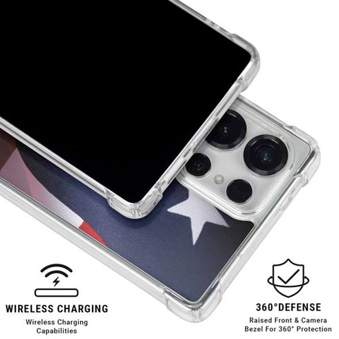 The American Flag Galaxy S25 Ultra Clear Case