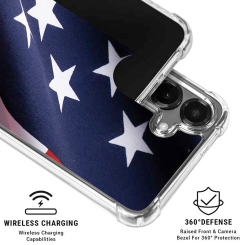 The American Flag Galaxy S26 Plus Clear Case