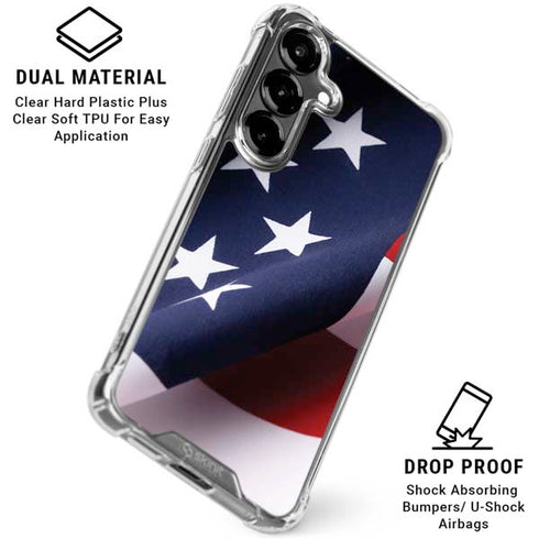 The American Flag Galaxy S26 Plus Clear Case