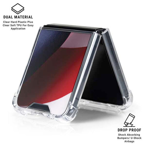 The American Flag Galaxy Z Flip6 Clear Case