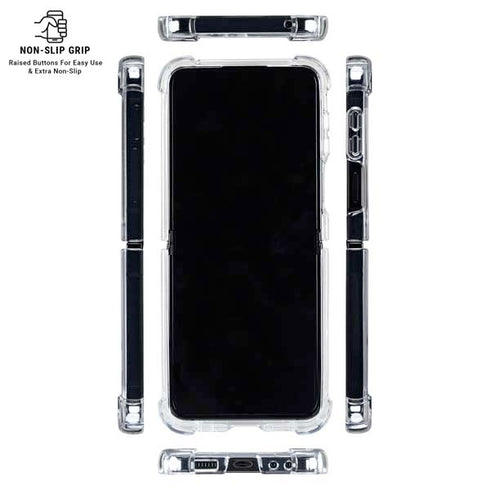 The American Flag Galaxy Z Flip7 Clear Case