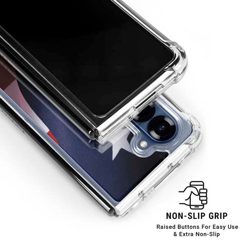 The American Flag Galaxy Z Fold7 Clear Case