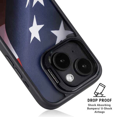 The American Flag iPhone 14 Kickstand Case