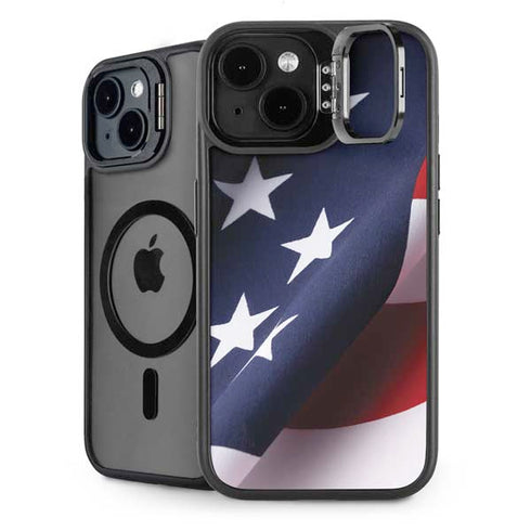 The American Flag iPhone 14 Plus Kickstand Case