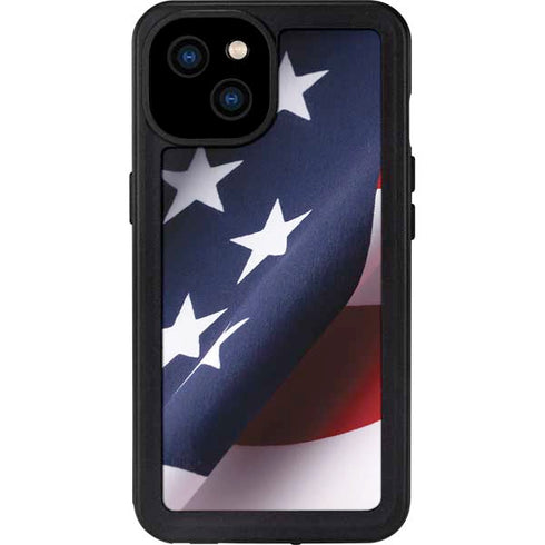 The American Flag iPhone 15 Plus Waterproof Case