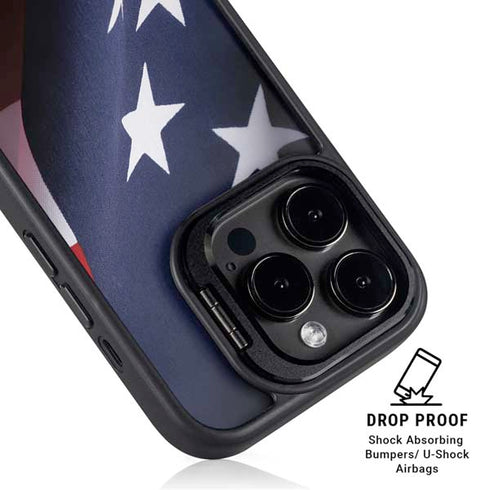 The American Flag iPhone 15 Pro Max Kickstand Case