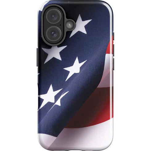 The American Flag iPhone 16 Plus Impact Case