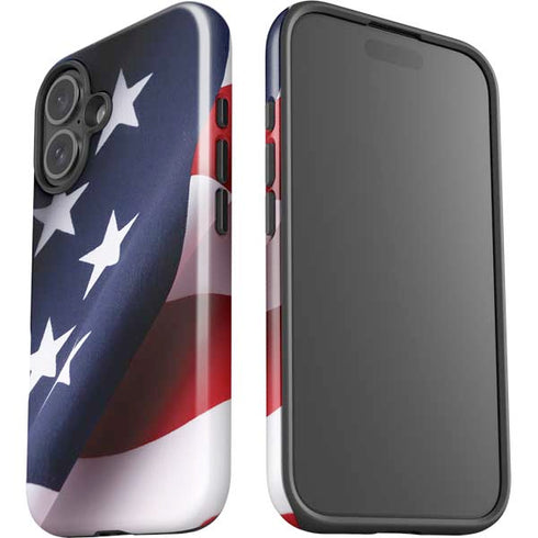 The American Flag iPhone 16 Plus Impact Case