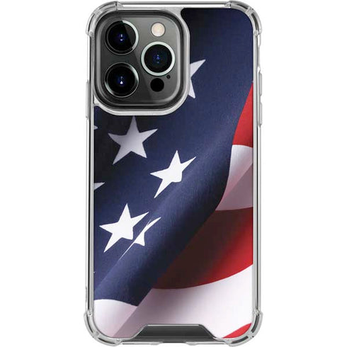 The American Flag iPhone 16 Pro Clear Case