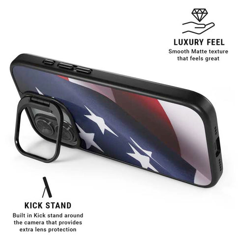 The American Flag iPhone 17 Kickstand Case