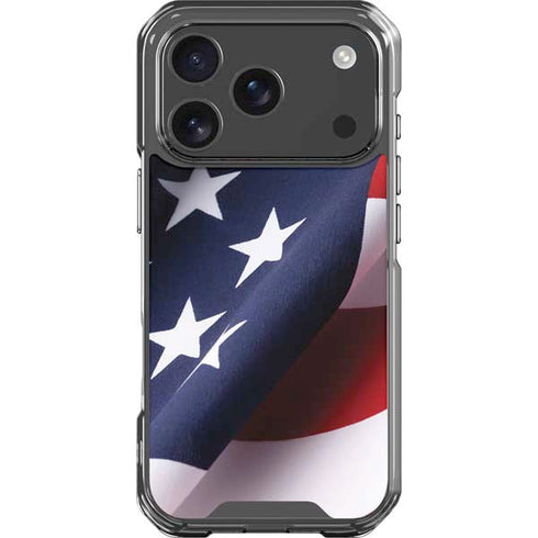 The American Flag iPhone 17 Pro Clear Case