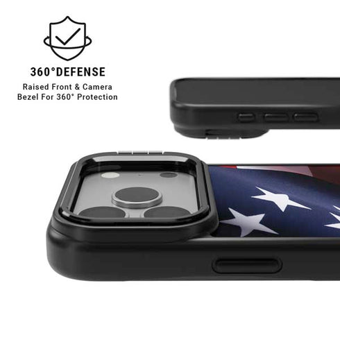 The American Flag iPhone 17 Pro Kickstand Case