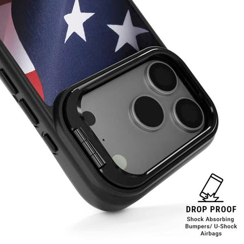 The American Flag iPhone 17 Pro Kickstand Case