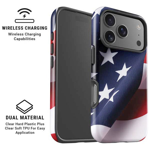The American Flag iPhone 17 Pro Magsafe Impact Case