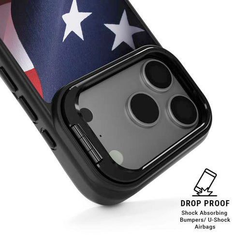 The American Flag iPhone 17 Pro Max Kickstand Case