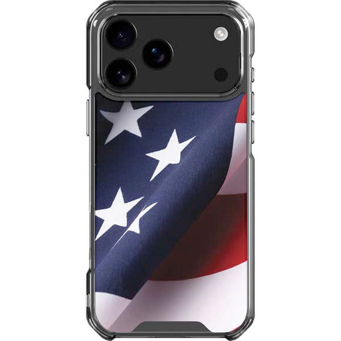 The American Flag iPhone 18 Pro Max Clear Case