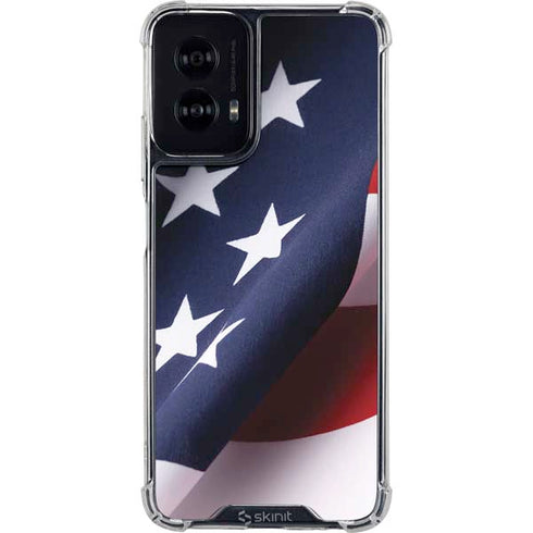 The American Flag Moto G Power 5G (2024) Clear Case
