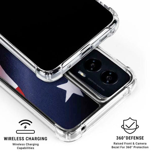 The American Flag Moto G Power 5G (2024) Clear Case