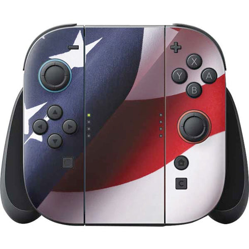 The American Flag Nintendo Switch 2 (2025) Joy-Con Controller Skin