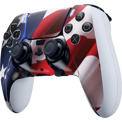 The American Flag PS5 DualSense Edge Pro Controller Skin