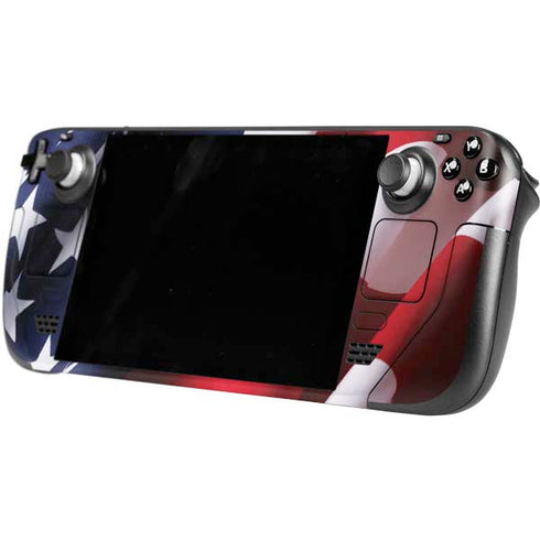 The American Flag Steam Deck Handheld Gaming Computer OLED Skin