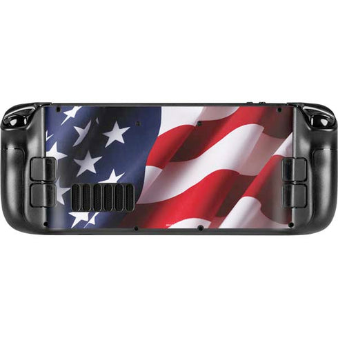 The American Flag Steam Deck Handheld Gaming Computer OLED Skin