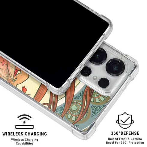 The Arts: Dance by Mucha Galaxy S25 Ultra Clear Case