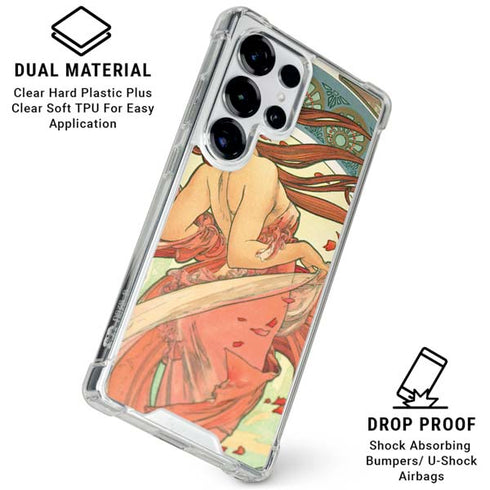 The Arts: Dance by Mucha Galaxy S25 Ultra Clear Case