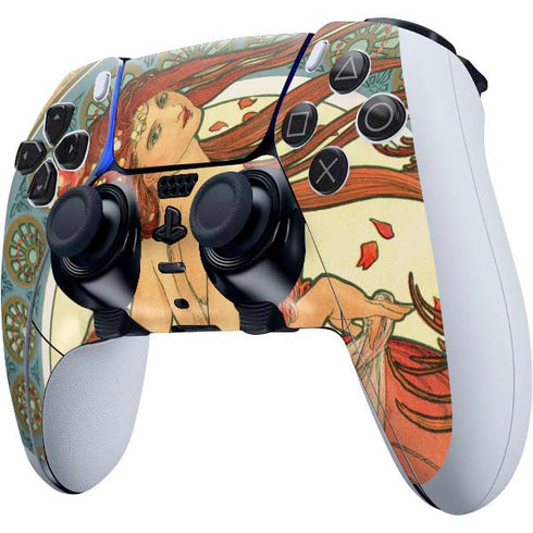 Alphonse Mucha The Arts, Dance PS5 DualSense Edge Pro Controller Skin