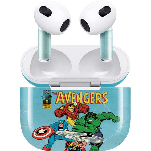 Marvel Classic Comics The Avengers Apple AirPods (3rd Gen 2021) Skin