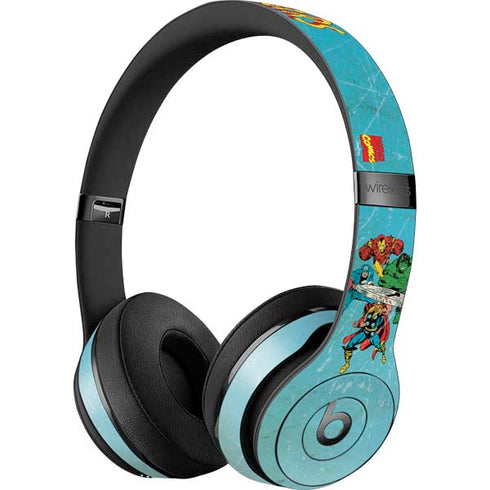 Marvel Classic Comics The Avengers Beats Solo 3 Wireless Skin