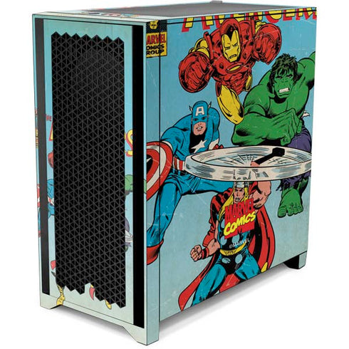 Marvel Classic Comics The Avengers Corsair 4000D Tempered Glass Mid-Tower ATX Case Skin