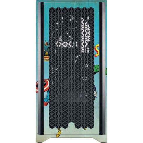 Marvel Classic Comics The Avengers Corsair 4000D Tempered Glass Mid-Tower ATX Case Skin