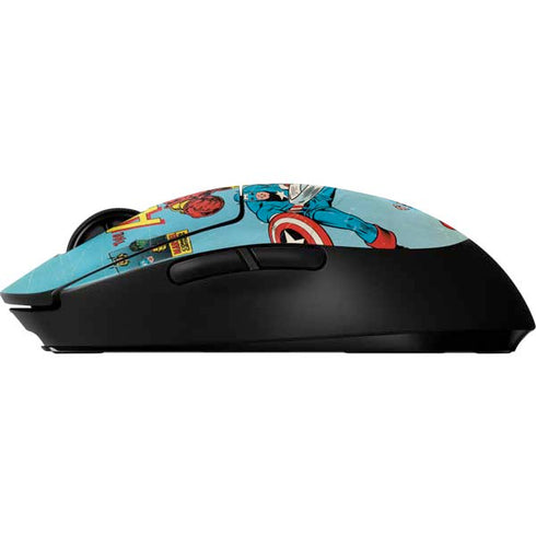 Marvel Classic Comics The Avengers G Pro Wireless Gaming Mouse Skin