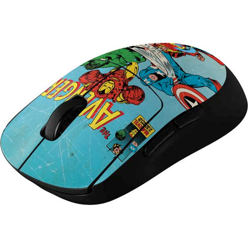 Marvel Classic Comics The Avengers G Pro Wireless Gaming Mouse Skin