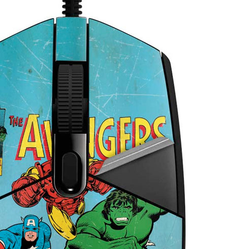 Marvel Classic Comics The Avengers G203 Prodigy RGB Wired Gaming Mouse Skin