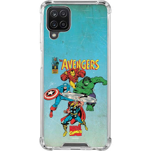 Marvel Classic Comics The Avengers Galaxy A12 Clear Case