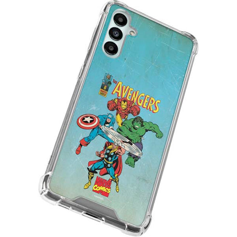 Marvel Classic Comics The Avengers Galaxy A14 5G Clear Case