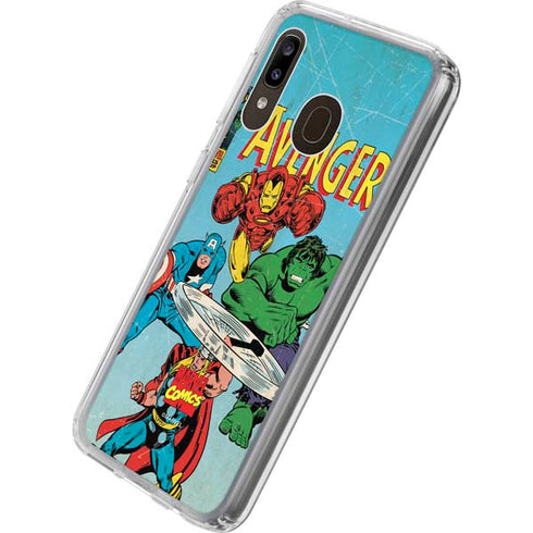 Marvel Classic Comics The Avengers Galaxy A20 Clear Case