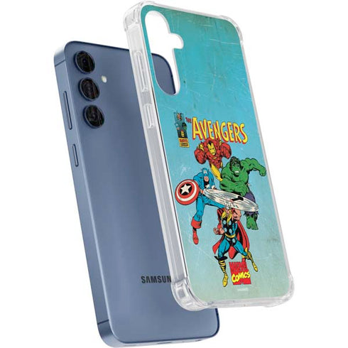 Marvel Classic Comics The Avengers Galaxy A35 5G Clear Case