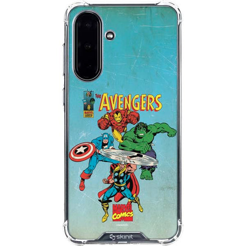 Marvel Classic Comics The Avengers Galaxy A36 5G Clear Case