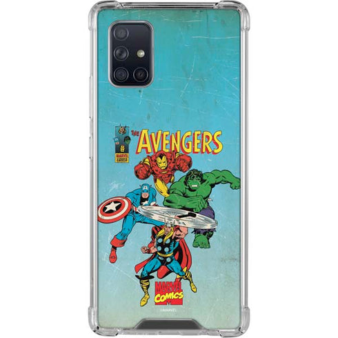 Marvel Classic Comics The Avengers Galaxy A71 5G Clear Case