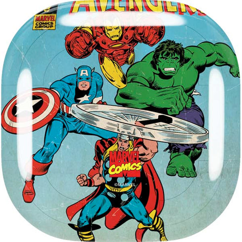Marvel Classic Comics The Avengers Galaxy Buds Live Skin