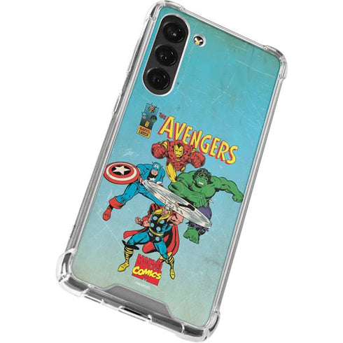 Marvel Classic Comics The Avengers Galaxy S23 Plus Clear Case