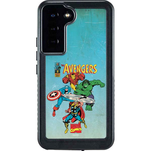 Marvel Classic Comics The Avengers Galaxy S23 Plus Waterproof Case