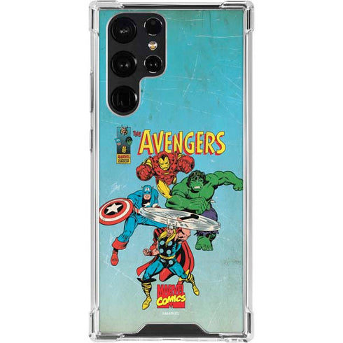 Marvel Classic Comics The Avengers Galaxy S24 Ultra Clear Case
