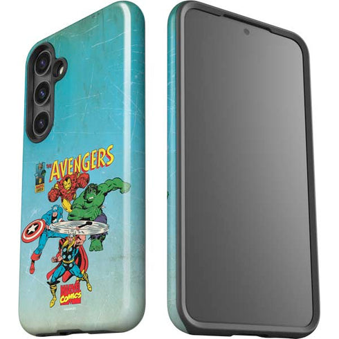 Marvel Classic Comics The Avengers Galaxy S25 Impact Case